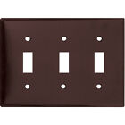 2141b 032664316203 Unbranded Eagle Brown Toggle Switch Cover Plates