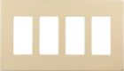032664617119 Cooper Wiring Devices Decorator Screwless Wallplate Ivory