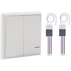 1switch2receivers Wireless Light Switches And Receiver Kit Outdoor Ft Indoors Remote