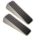 906 Ngenius Deluxe Door Stop Wedge Brushed Nickel Finish 640206228688