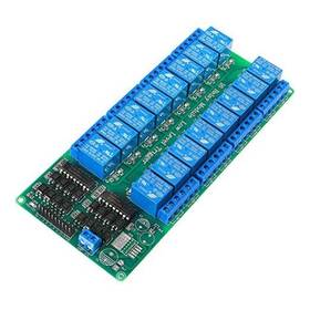 A12484 Alamscn 16 Channel Dc 5v Relay Module With Optocoupler Low Level Trigger