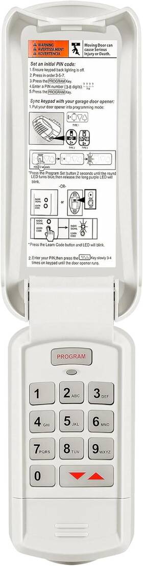 Alisontech 711181848212 Overhead Door Garage Opener Keypad