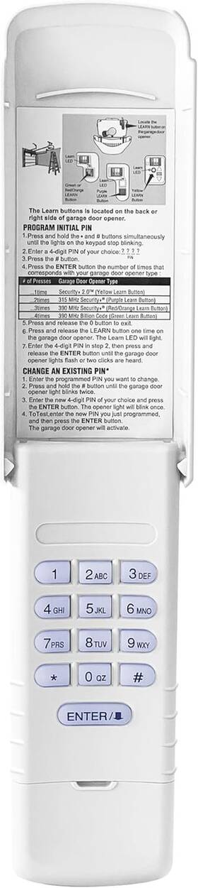 12-year-warra Asonpao 445012120187 Chamberlain G940ev-p2 Wireless Universal Garage Door Opener Keypad