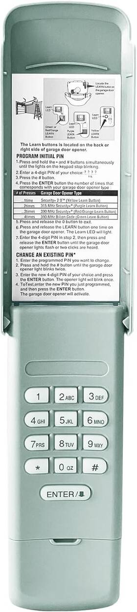 Asonpao 445038131181 For Chamberlain 940ev-p2 Wireless Universal Garage Door Opener Keypad 3