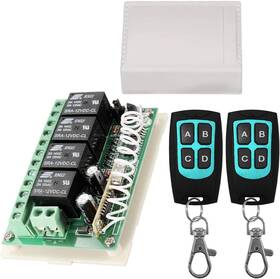 By06 Aubric 12v Relay Remote Switch Wireless Rf Control 4 Channel Modul