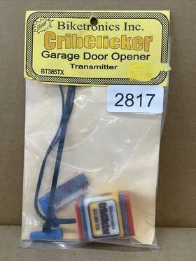 Bt385tx Biketronics Crib Clicker Garage Door Opener Transmitter Only