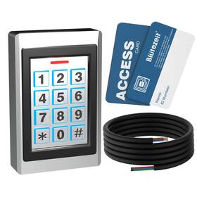 Mwk-20 Bl Tezeit Wired Keypad Ip67 With 2 Rfid Cards And 16.4ft Cable For Gate Opener 12v Dc