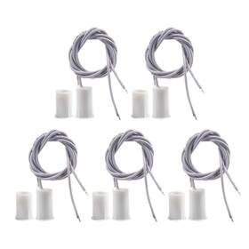 Fda12351df5566 Bnyzwot Magnetic Door Switch Rc-33 Nc Recessed Wired Security 5pcs White