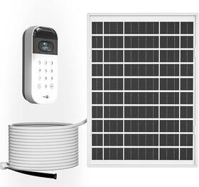 237-ab Branded 6w Solar Panel For Myq Smart Garage Door Video White Gray