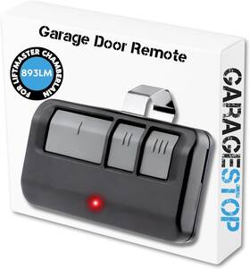 784-58954 Branded Garage Stop Door Opener Remote 1993 To Present Yellow Learn Button