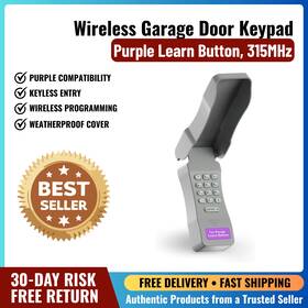 Rgr545 Branded Wireless Garage Door Keypad Purple Learn Button 315mhz