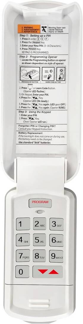 Branded01 726084798090 Overhead Door Garage Opener Keypad Compatible With Legacy And Python 1 Pack New