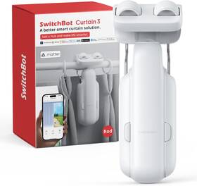 Branded01 744110699036 2025 Automatic Curtain Opener 3 Rod-bluetooth Remote Control Wifi&smartphone Co
