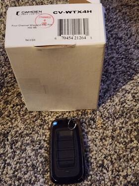 Cv-wtx4h Camden 4 Channel Wiegand Key Fob Hid Se Muv4