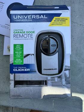 Klik5u-ss Chamberlain Universal By Remote 2 Button Garage Door Opener