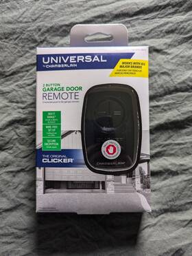 Kliksu-bk2 Chamberlain Kliksu-8k2 Universal 2-button Garage Remote