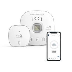 Momyq-g0401 Chamberlain Wifi Sleek White Smart Garage Door Opener Hub Sensor Control Compact Monitor