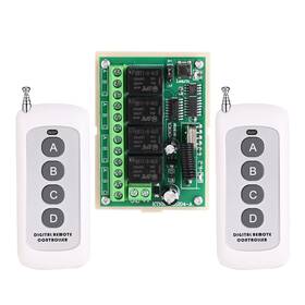 Cd-1204-a2 Chaosend Dc12v 4ch Channel Wireless Remote Control Switch 433mhz Relay With 2