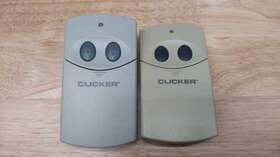 Tx1662 Clicker Brand Double Garage Overhead Door Remote Control Two Pack 2 Remotes