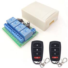 6-30v Dieserc 2404 Dc 12v 24v 4ch Wireless Remote Control Switch 10a 4-channels