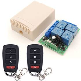 Dieserc 313025220200 Dc 12v Wireless Relay Remote Control Switch 433mhz Rf 4 Channels R