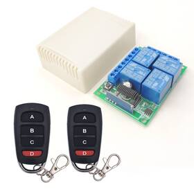 Dieserc 750828381316 Dc 12v Wireless Relay Remote Control Switch 433mhz Rf 4 Channels Receiv