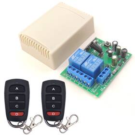 Dieserc 750828381323 Ac 110v 120v 240v Radio Control Switch 2 Channels 433mhz Rf Wireless Relay Re