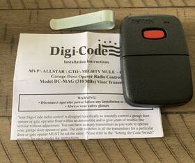 Digi-code 561314192340 Digicode Dc-mag 318mhz Remote Mvp Allstar Gto And Mighty Mule New Free Shipping