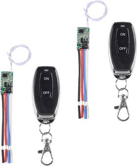 Diitao 445027592511 2pcs 433mhz Universal Wireless Rf Remote Control Switch Secure Transmit