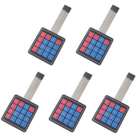 Diymalls 747356634328 4x4 Keypad 16 Key Matrix Array Membrane Switch 8pin Red Or Blue