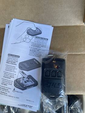 8071-080 Doorking New Dks Microplus Garage Door Remote 3-button 318mhz 10-pack