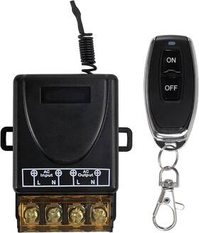 Dorhea 313046471469 Wireless Remote Control Switch 30a Relay With 328 Ft Long Range Ac110v/12