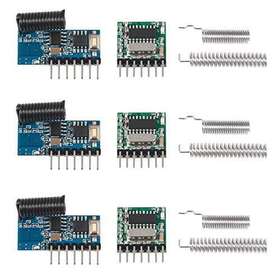 Dorhea 701715461833 3set 433mhz Rf Transmitter And Receiver Module Wireless 4 Channel Output Link Ki