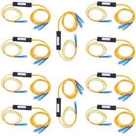 Upc-10 Duogalia 10pack Sc/upc Fiber Optical Fbt Splitter 1x21 In 2 Out Singlemode 1310/1550nm