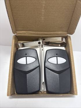 Ecs-10062056 Eastcoastsales1 2 Channel Garage Door Opener Remote 2pcs Metal