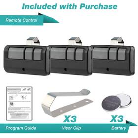 Ecs-211826 Ecs 3x For 893lm Liftmaster Remote Transmitter Garage Door Security 2.0 Learn