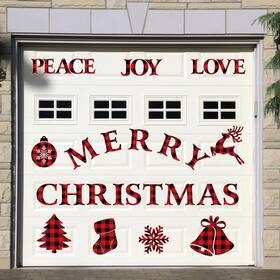 B0b76428mx Ferraycle Merry Christmas Magnetic Garage Door Decorations Xmas Magnets