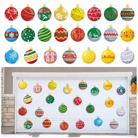B0bgy2b5sp Ferraycle 23 Pcs Christmas Magnetic Garage Door Decorations Ball