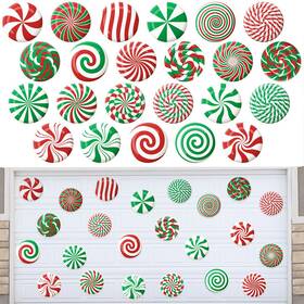 B0bhql6trq Ferraycle Christmas Magnetic Garage Door Decorations Xmas Decor Car Decals 80 Ch