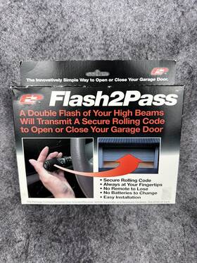 102100 Flash Flash2pass Garage Door Opener - Headlight Secure
