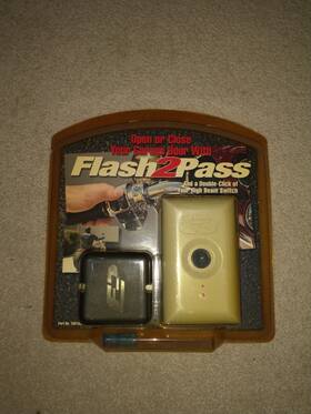 102102 Flash2pass Technologies Dual Garage Door Remote For Cars/motorcycles/atv High Beam Switch Usa