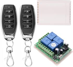 Fushionsea 711181062496 Dc 12v Remote Control Switch 4 Channel Universal 433mhz Momentary