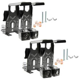 Garage Outlet 658250402800 2x Door Opener Remote Safety Sensor Eyes Replacement Kit With Brackets