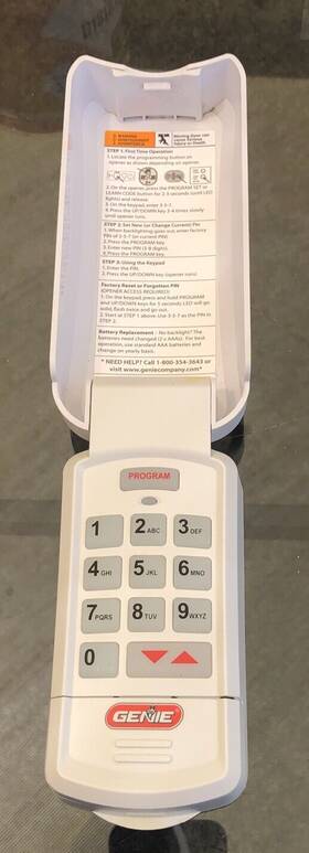 315390kp Genie Model Gk Wireless Keyless Entry Garage Door Opener Keypad Batteries Incl