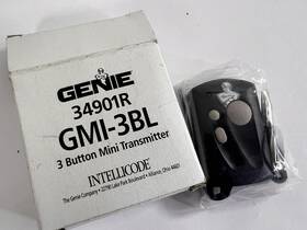 Gmi-3bl Genie 34901r Nos Intellicode 3 Button Mini Keychain Garage Door Remote