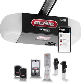 Genie 696543347612 Quietlift Connect Inch Wifi Smart Garage Door Opener With Added Wireless
