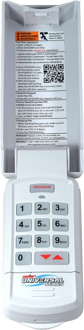5021 Genie D Genuine Guk-r Wireless Universal Garage Door Opener Keypad