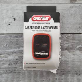 Gu4tr-p Genie 4 Button Universal Remote Black/red For Garage Door And Gate Openers