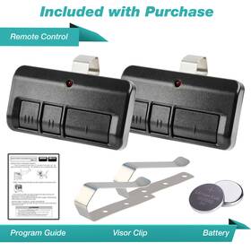 Gs-04102034 Gs 2 For Chamberlain 373lm 374lm 3 Button Garage Door Opener Remote Control 315 Blk