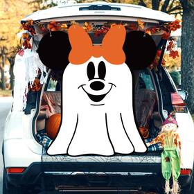 B0d9vg99b7 Gumwaqu Halloween Mouse Ghost Trunk Or Treat Decor Car Suv Truck Garage Door Backdrop